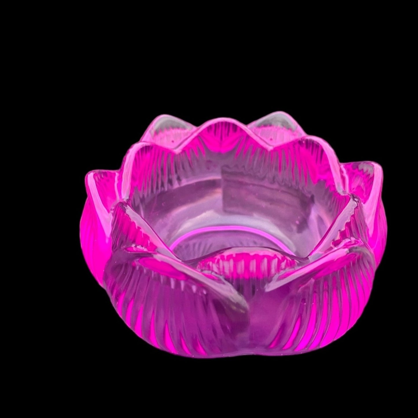 Closed Lotus Flower tea light candle holder, trinket dish