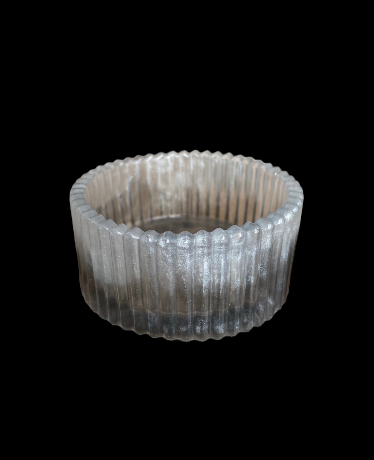 Ridged round Tea Light holder