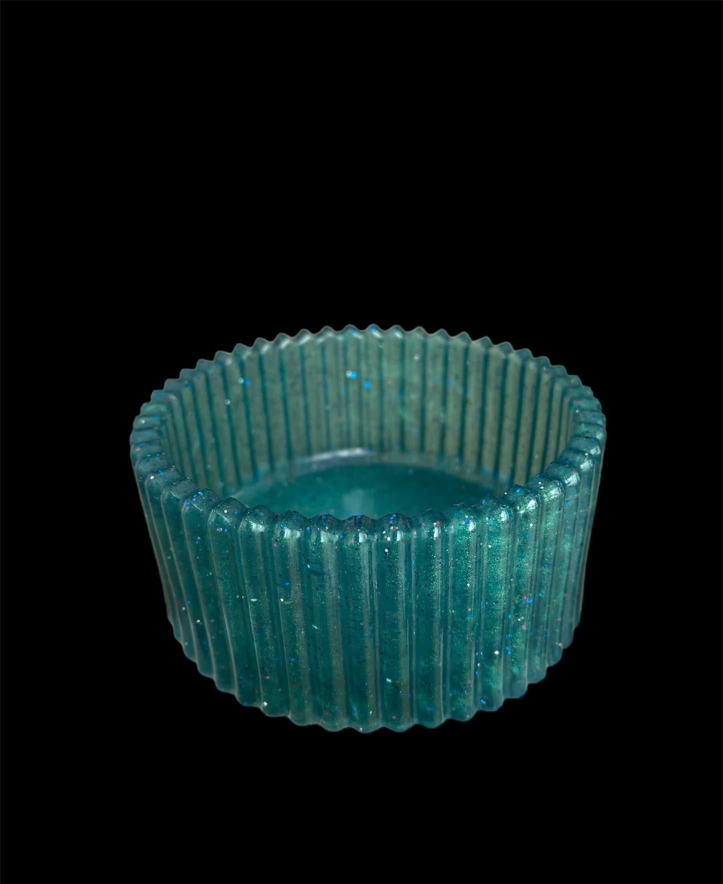 Ridged round Tea Light holder