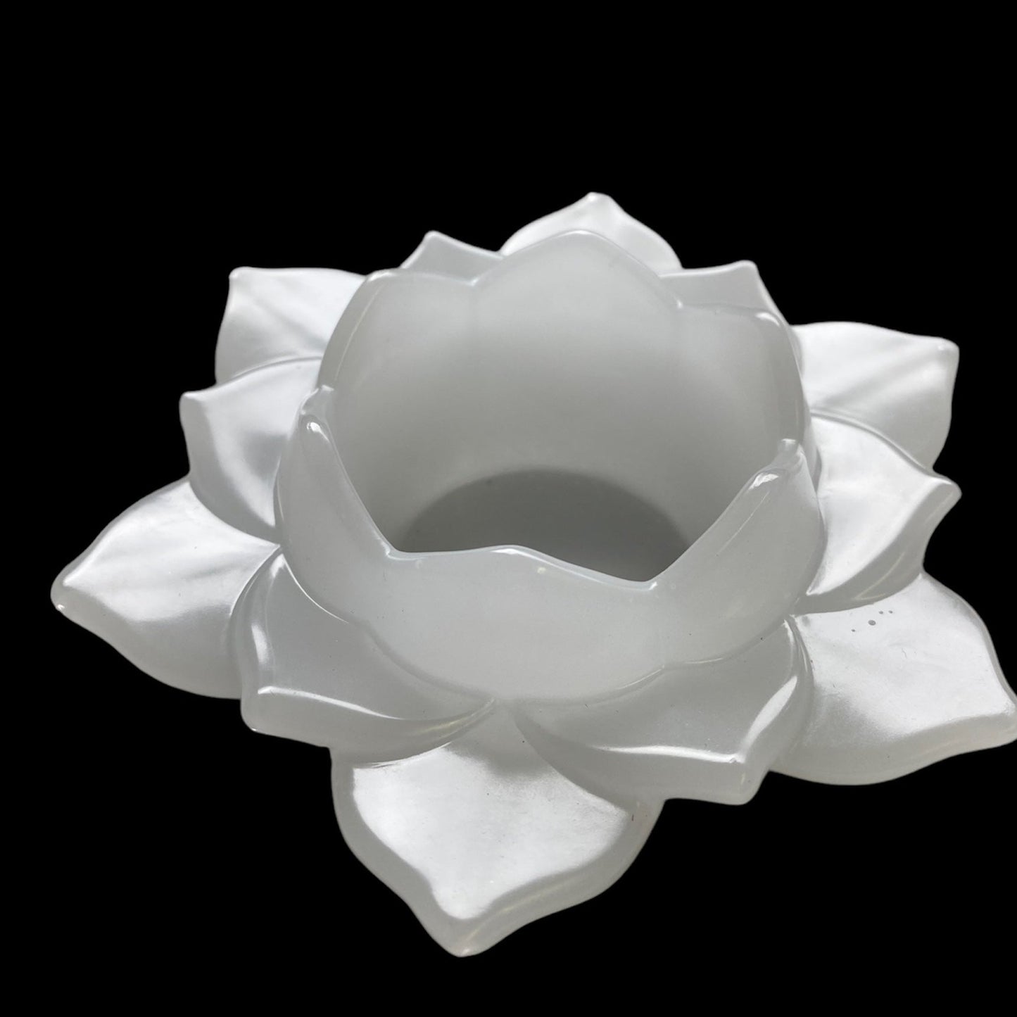 Open Lotus Tea Light Candle Holder