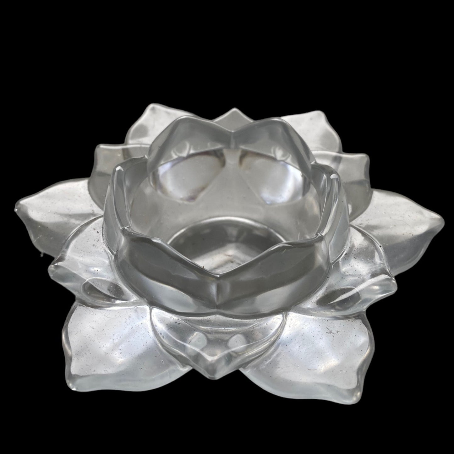 Open Lotus Tea Light Candle Holder