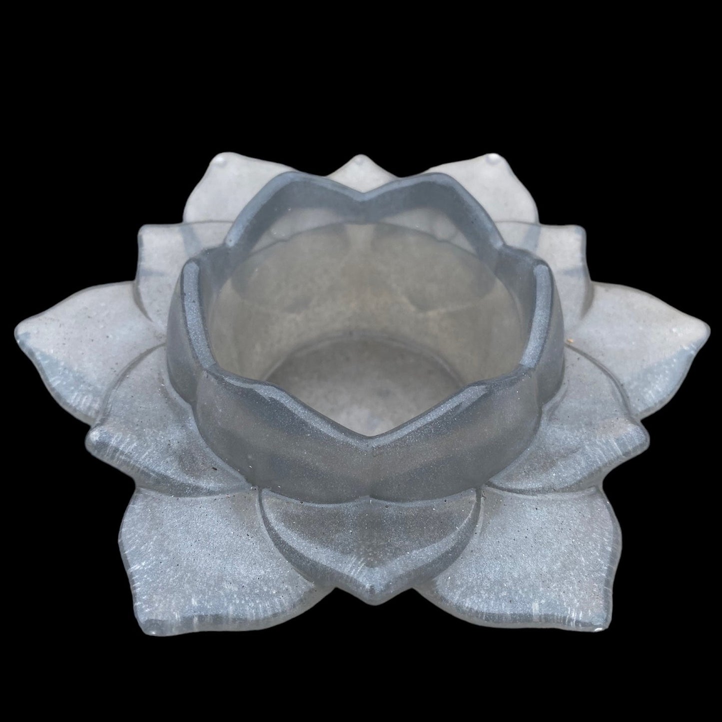 Open Lotus Tea Light Candle Holder