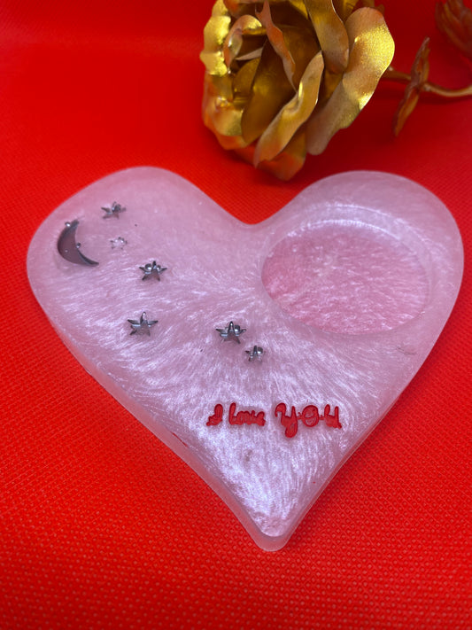 Heart tea light holder (slim)