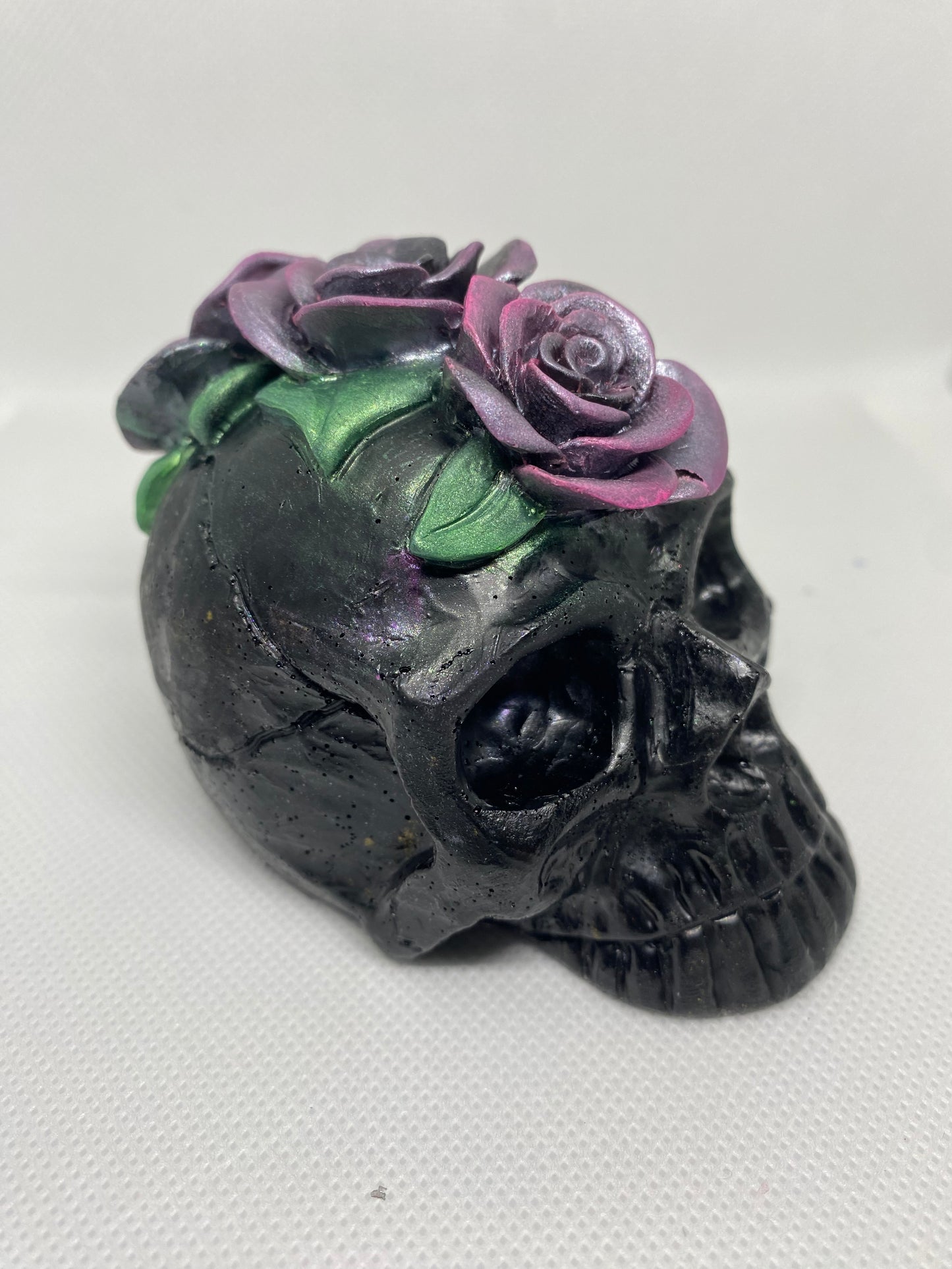 Skull with flowers