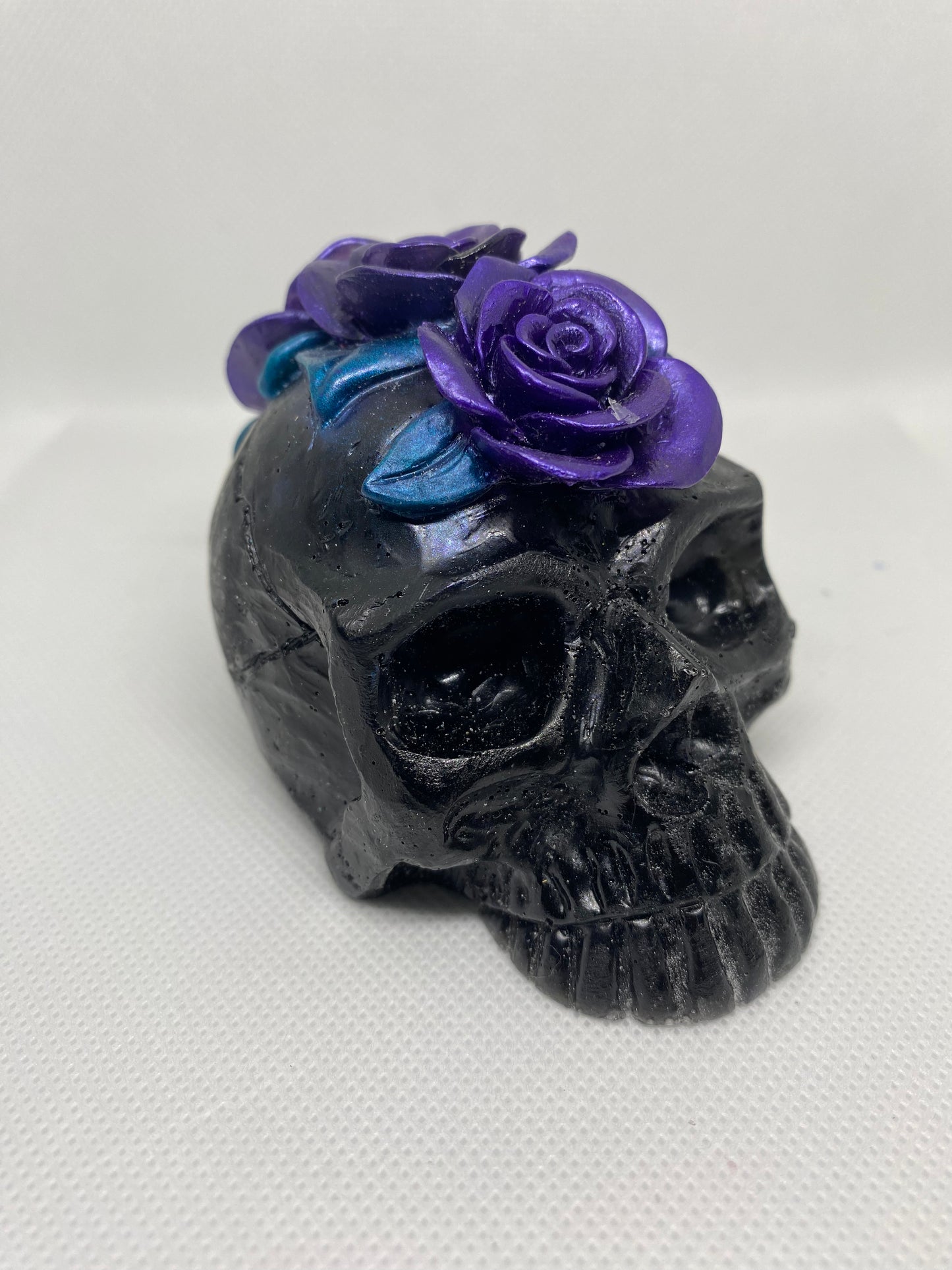 Skull with flowers